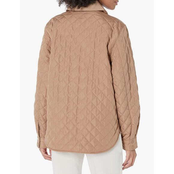 Amazon Aware Womens Quilted Overshirt Camel , Size XXL - Picture 5 of 14